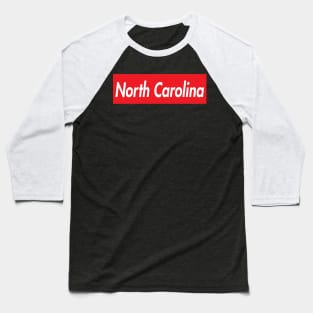 NORTH CAROLINA SUPER USA LOGO Baseball T-Shirt